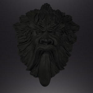 anthracite green man large wall plaque water feature